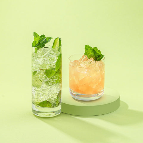 JoyJolt Faye ideal para mojitos y cócteles coloridos.