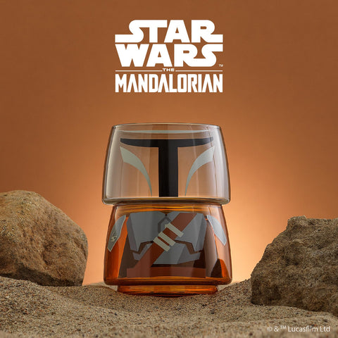 JoyJolt vasos de Guerra de las Galaxias, diseño apilable para estante.