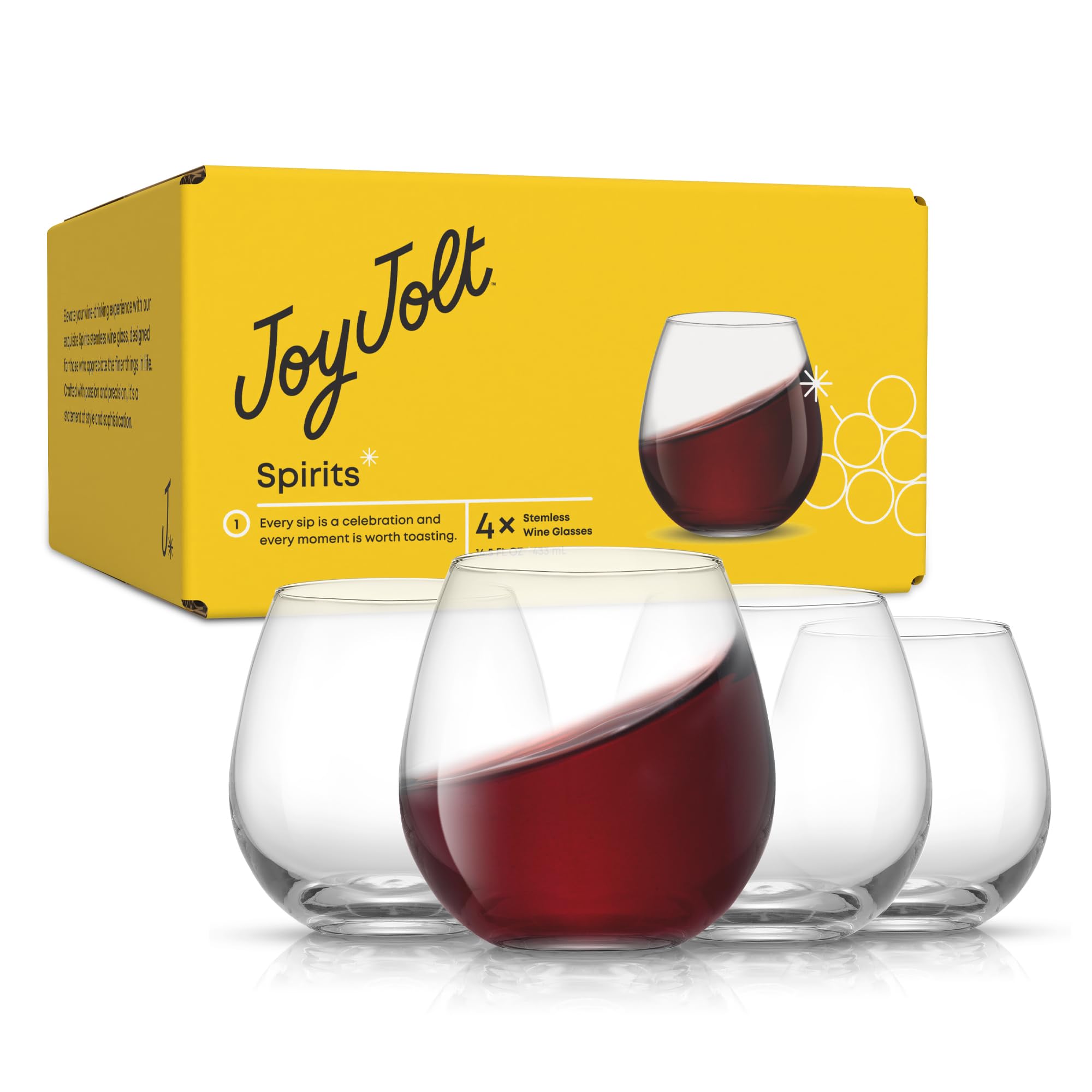 JoyJolt Spirits uso diario duradero con brillo atractivo.