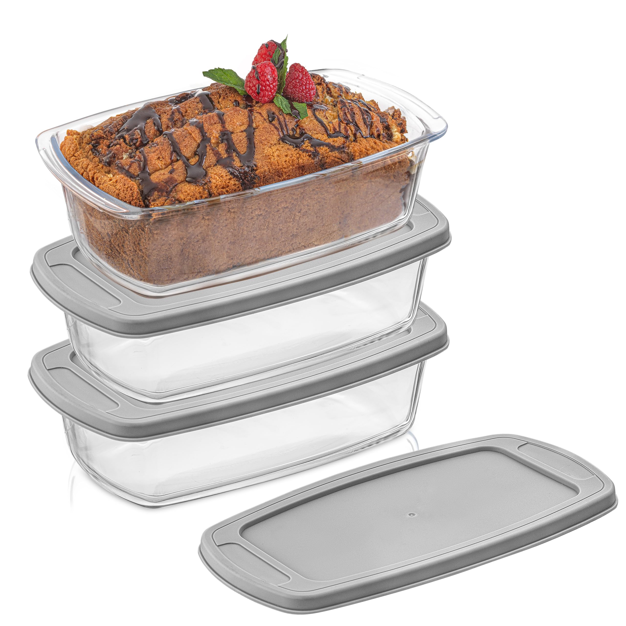JoyJolt, bandeja para pan de carne y pasteles con tapa