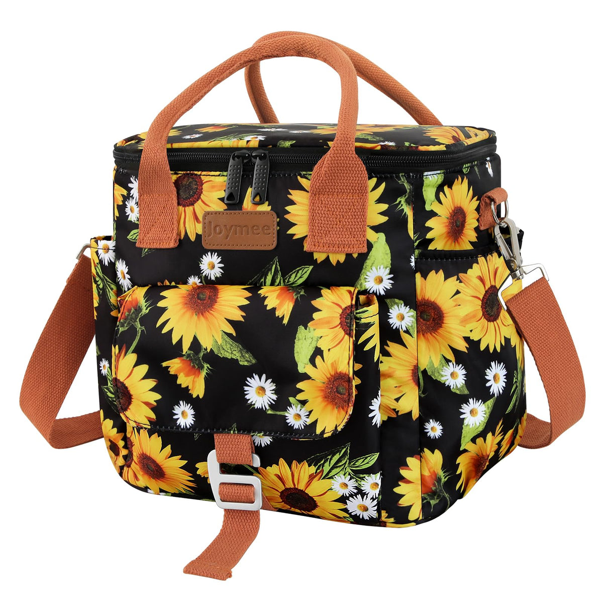 Joymee bolsa de almuerzo con interior aislado para mantener la comida fresca.