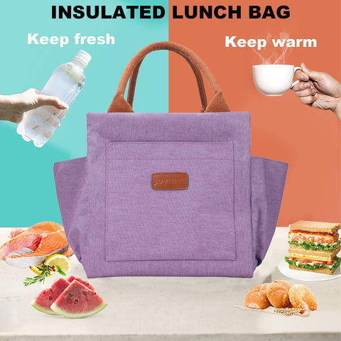 Joymee bolsa de almuerzo con doble cremallera para mayor seguridad.