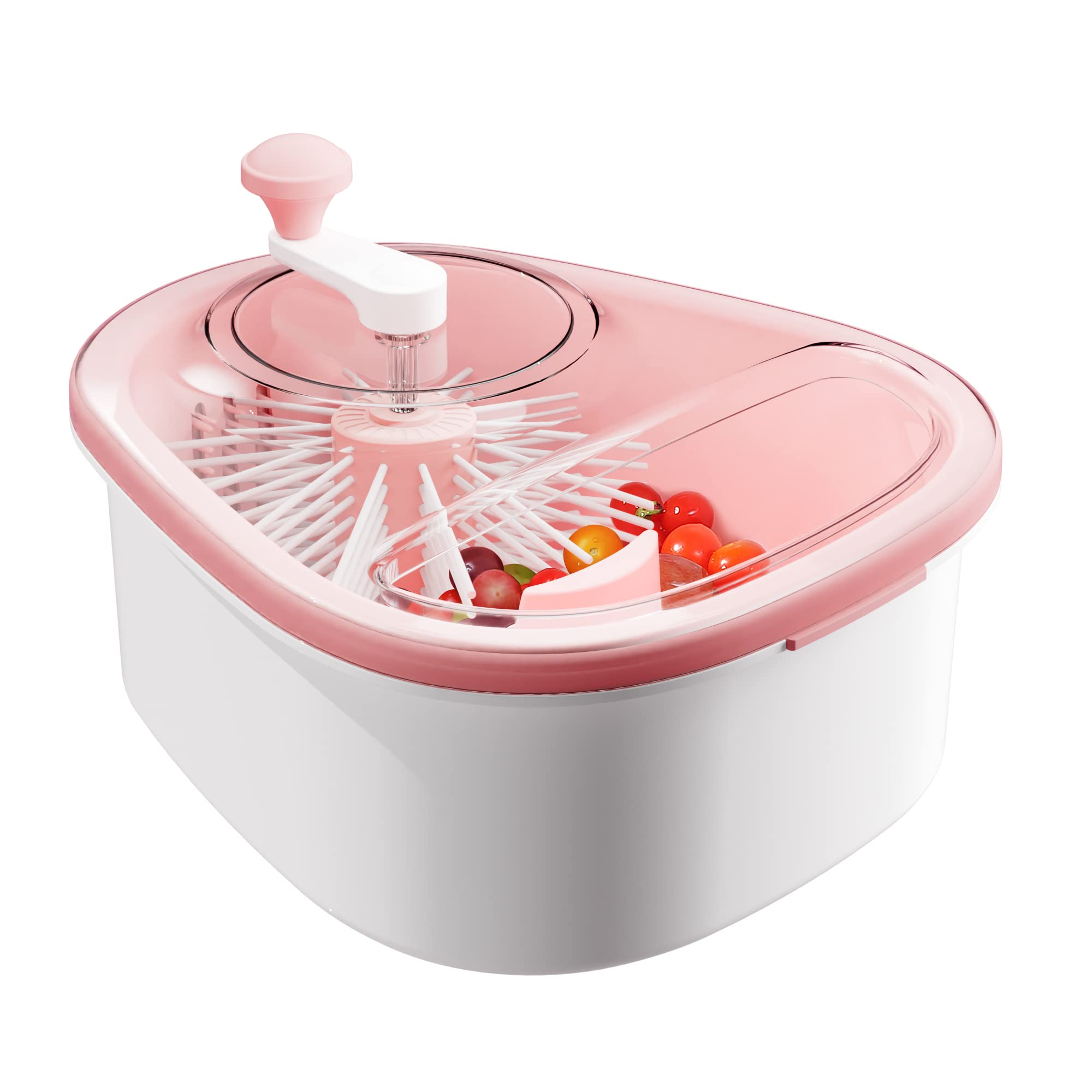JOYLOOP de JOYMOOP, lavadora de frutas rosa, limpieza rápida sin electricidad para toda la familia