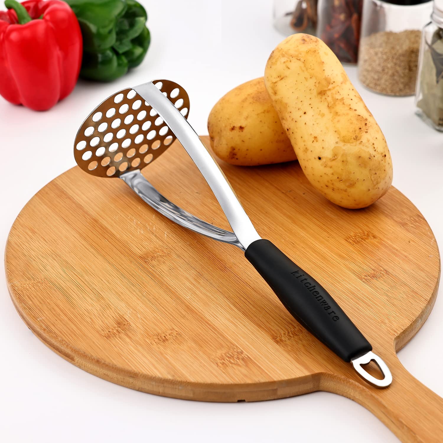 Joyoldelf machacador y placa fáciles de limpiar tras cocinar
