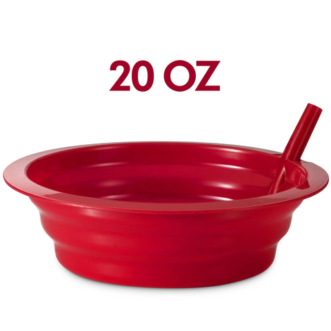 Tazones JoyServe de 20 onzas con pajita integrada para manos pequeñas