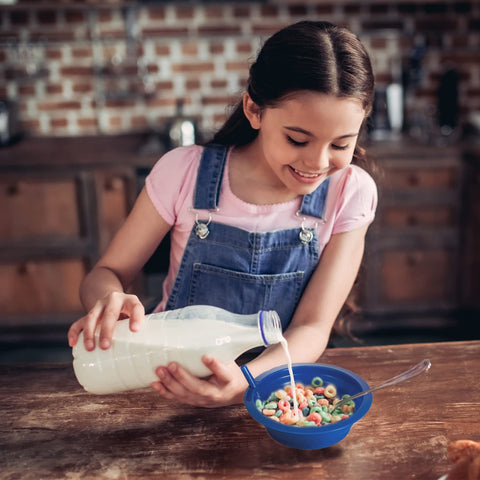 Conjunto de 6 tazones coloridos para comidas divertidas y limpias