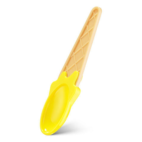 JoyServe vasitos de helado con cono de waffle en naranja, aportan color y diversión.