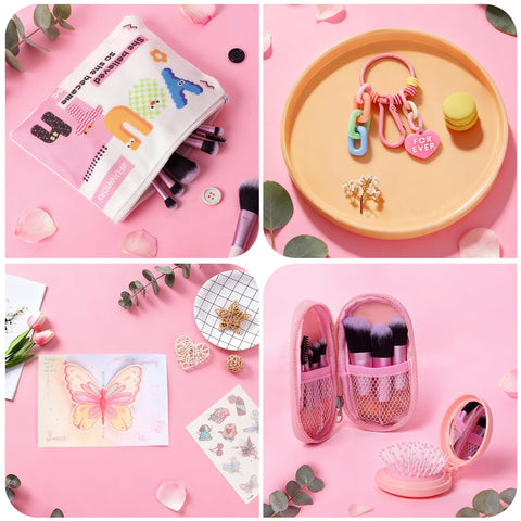 Joyvella Dopamine Rosa: pinceles de maquillaje para un look creativo.