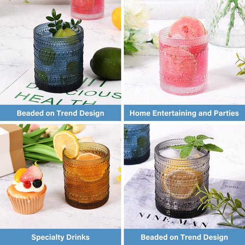 Copas JPPSUJJ versátiles para jugos, agua y cocteles.