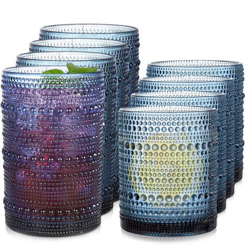 Vaso alto JPPSUJJ con relieve punteado y agarre cómodo para bebidas.