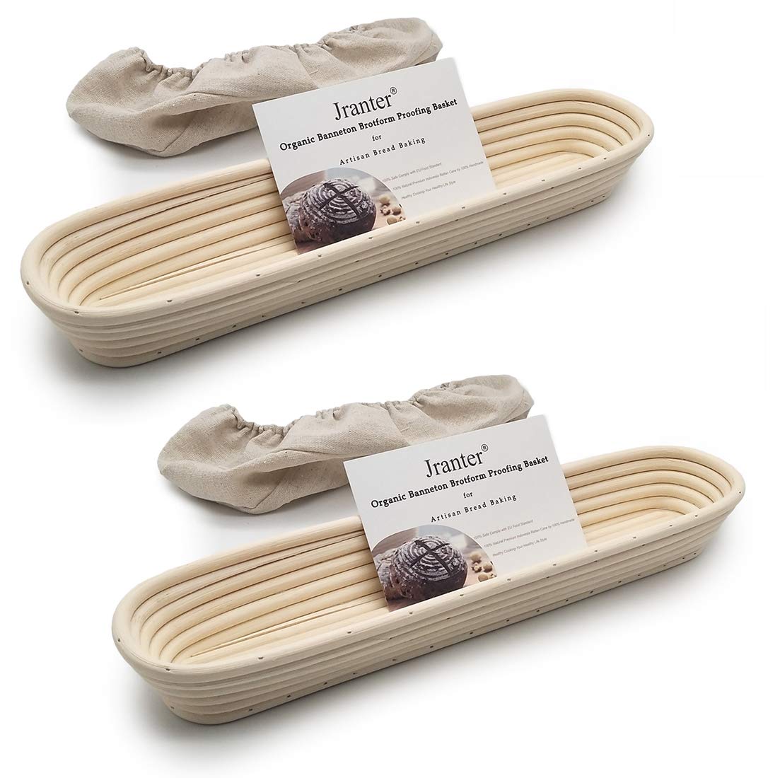 Cesta Banneton Jranter para baguette de 15 pulgadas, fermentación uniforme.