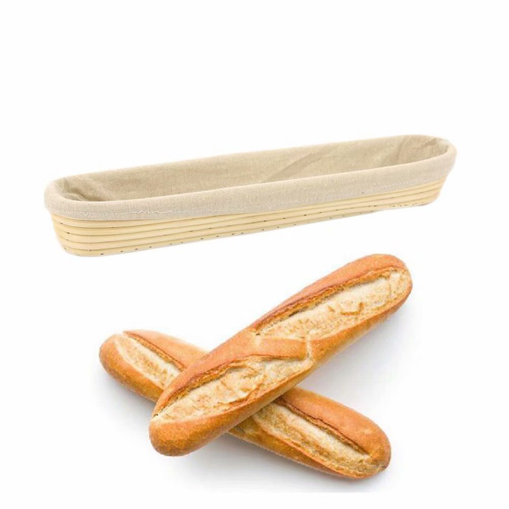 Set de dos cestas Banneton Jranter, perfecto para panes artesanales.