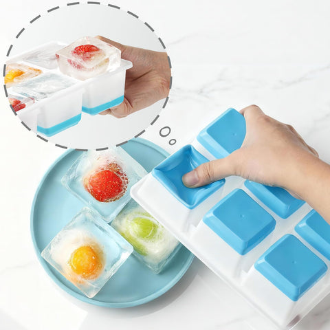 JRISBO desmolde fácil de silicona para cubos perfectos.