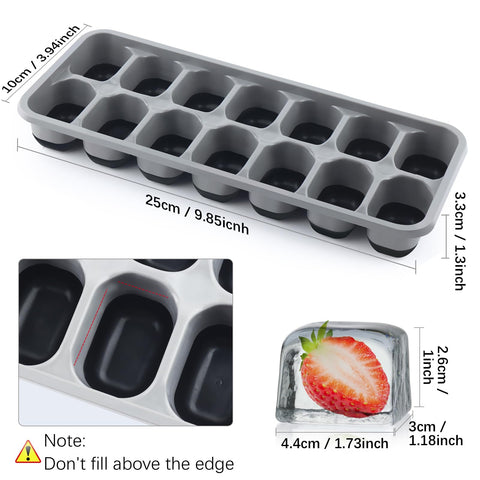 Silicona sin BPA Jrisbo, seguro para alimentos y congelación.
