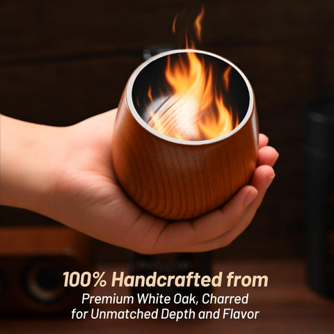 JRKOO vaso whisky americano, canto suave para sostener con comodidad.