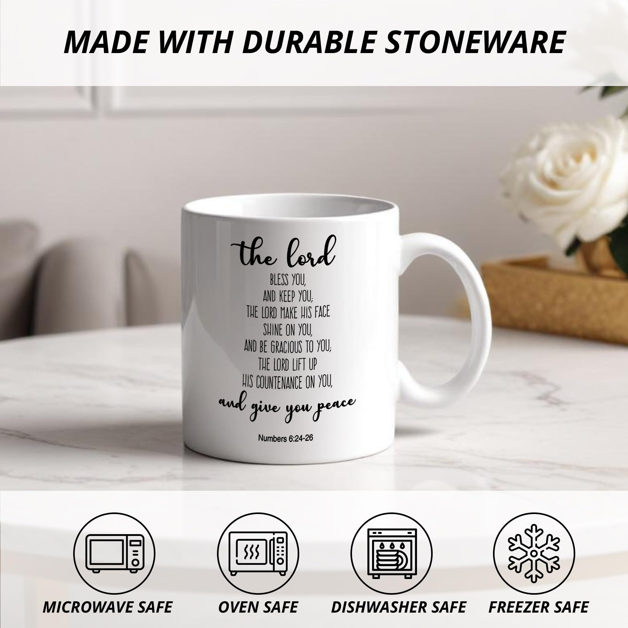 Mango ergonómico de la Taza JRTW para un agarre cómodo.