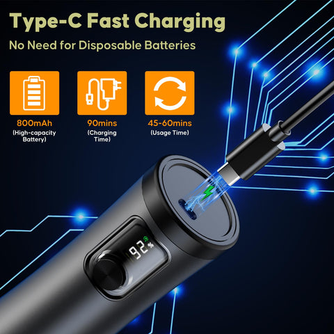 JSCARES molinillo eléctrico con carga recargable para uso diario.