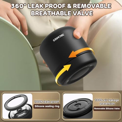 JSCARES termo sin fugas 360 mantiene mochilas limpias y secas.