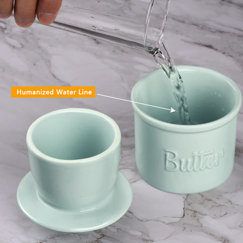 JSHKY base cerámica con línea de agua: sellado hermético para frescura.