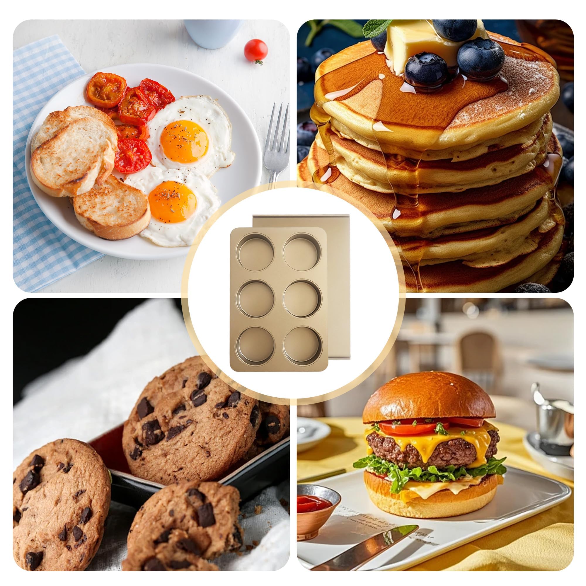 JSJMOFA usos multifunción para huevos, sándwiches y bollos.