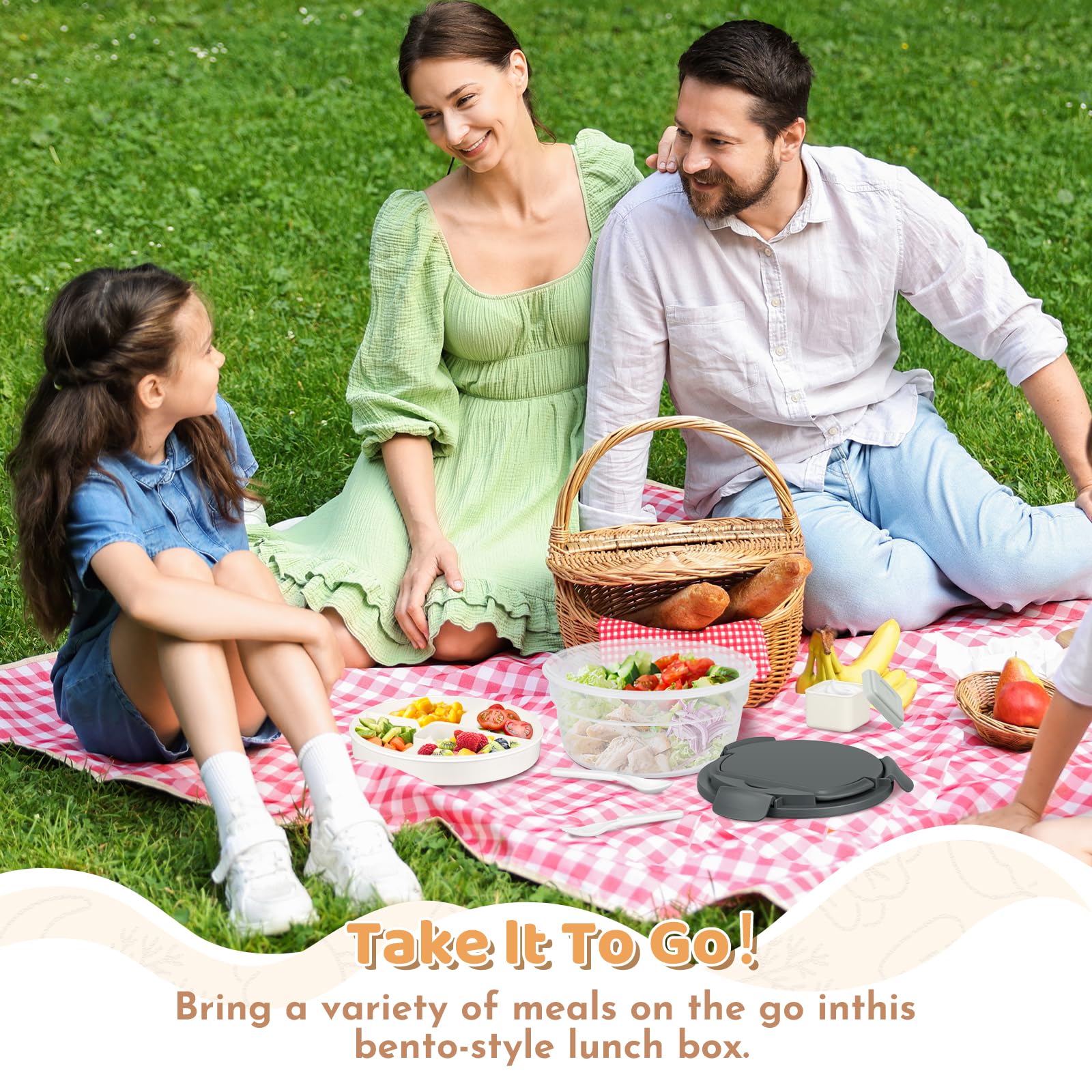JSLOVE bento ideal para oficina, escuela o salidas al aire libre.