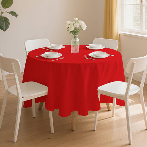 Mantel plástico rojo JSQBSECL de 84 pulgadas para eventos y celebraciones.