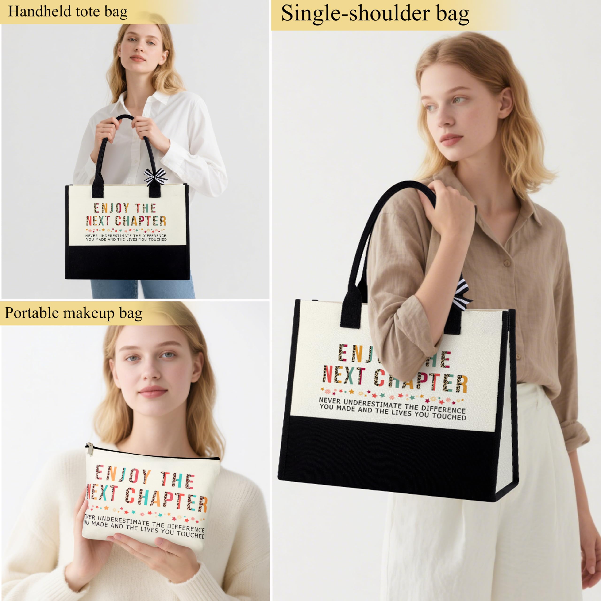 Tote de lona JSTUMB elegante y duradero para uso diario y transporte.