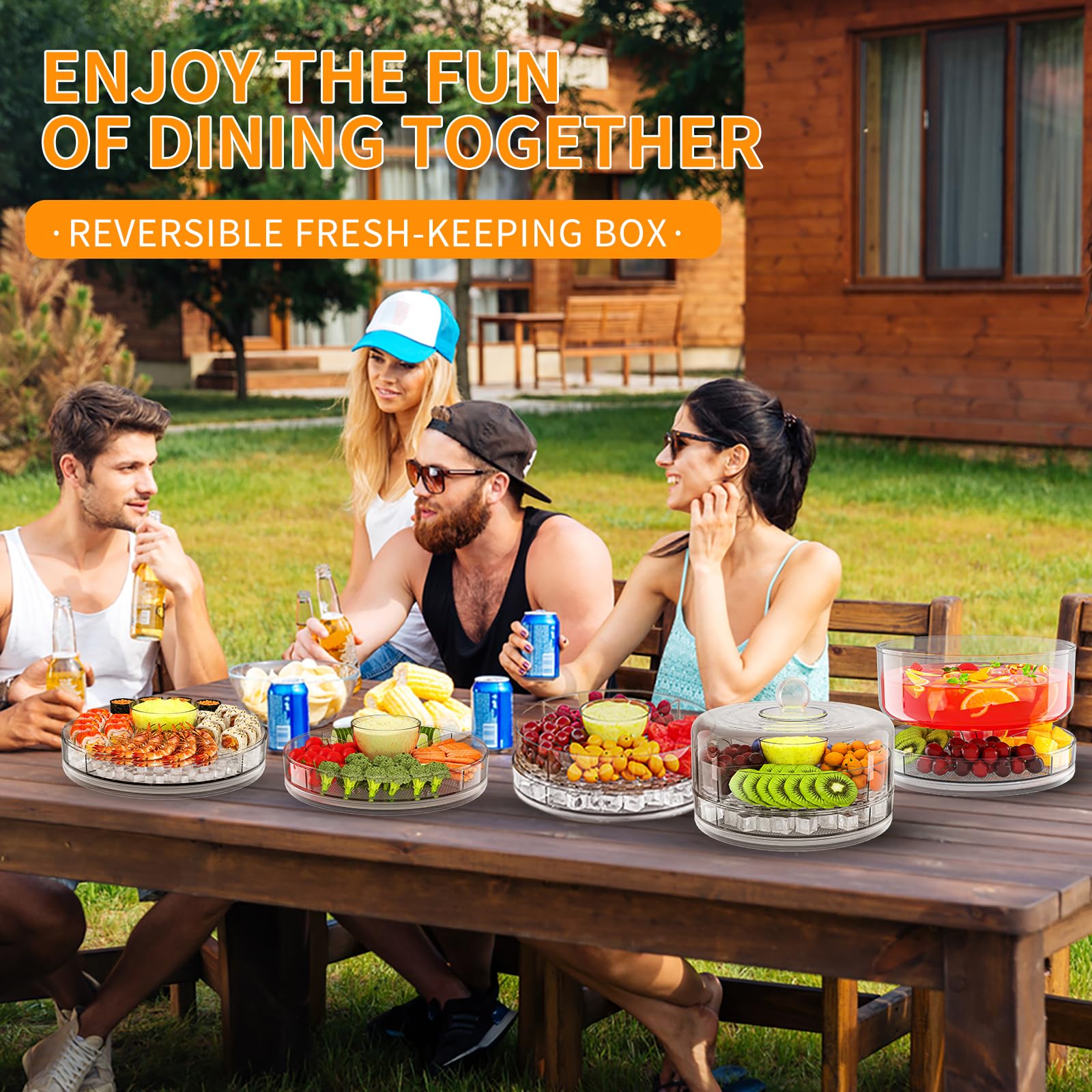 Jsyrjing-uso-frutas-snacks perfecta para mostradores de fiestas y reuniones.