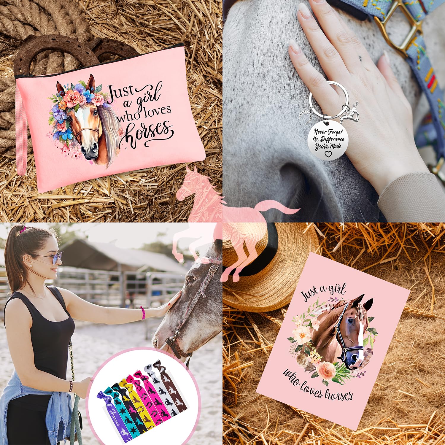 Pulsera de JTAMOHI con colgante de caballo, elegante y discreta.