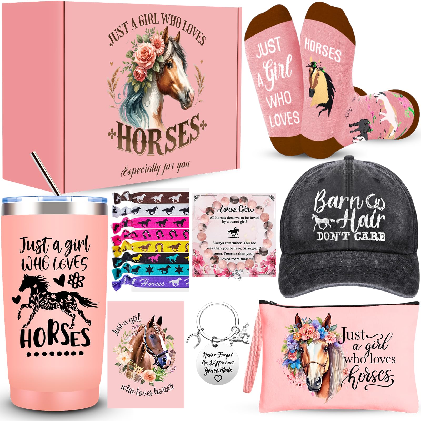 Termo JTAMOHI de 20 onzas con diseño de caballo para mantener bebidas a la temperatura adecuada.