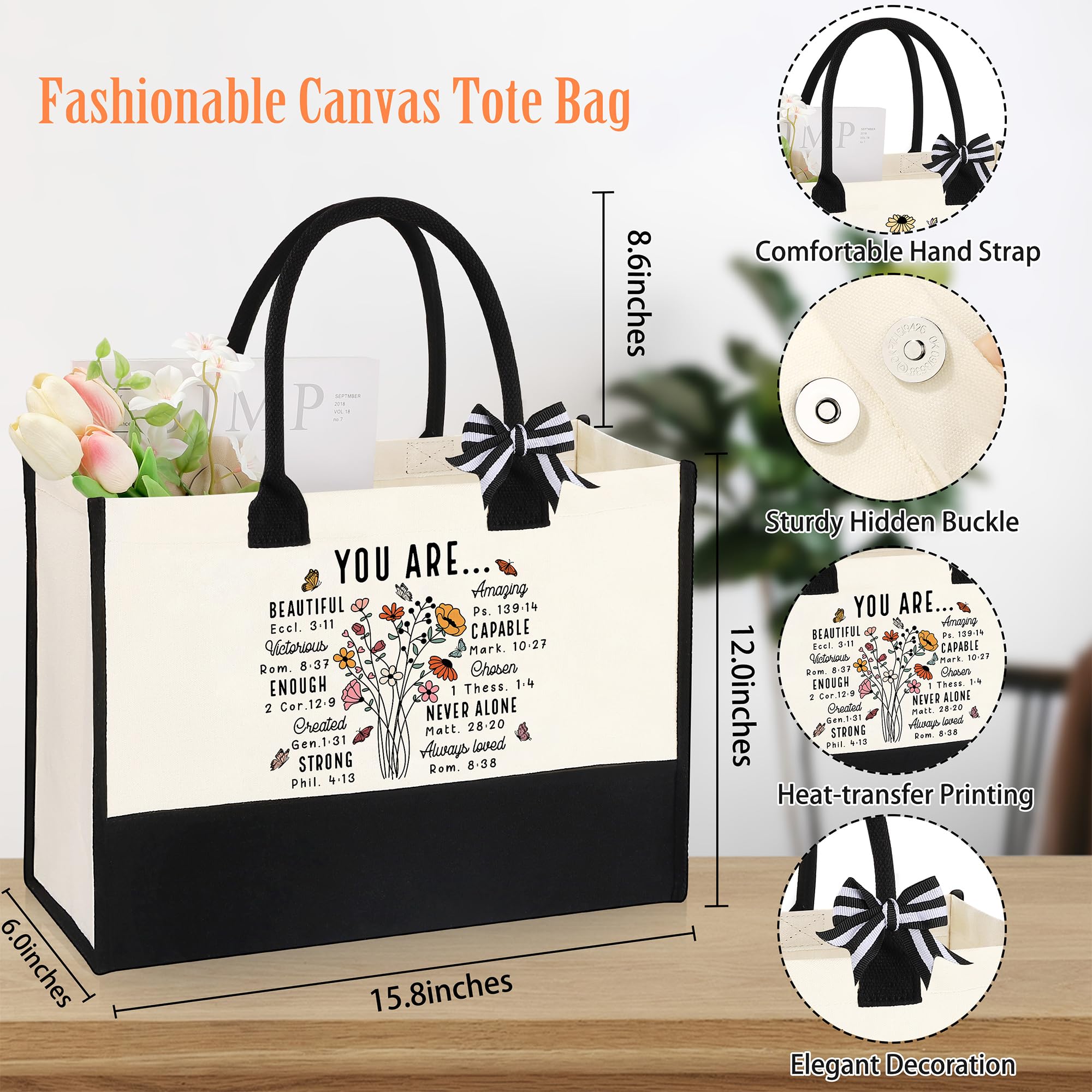 JTENGTOP bolso maquillaje doble impresión, elegante y práctico para llevar