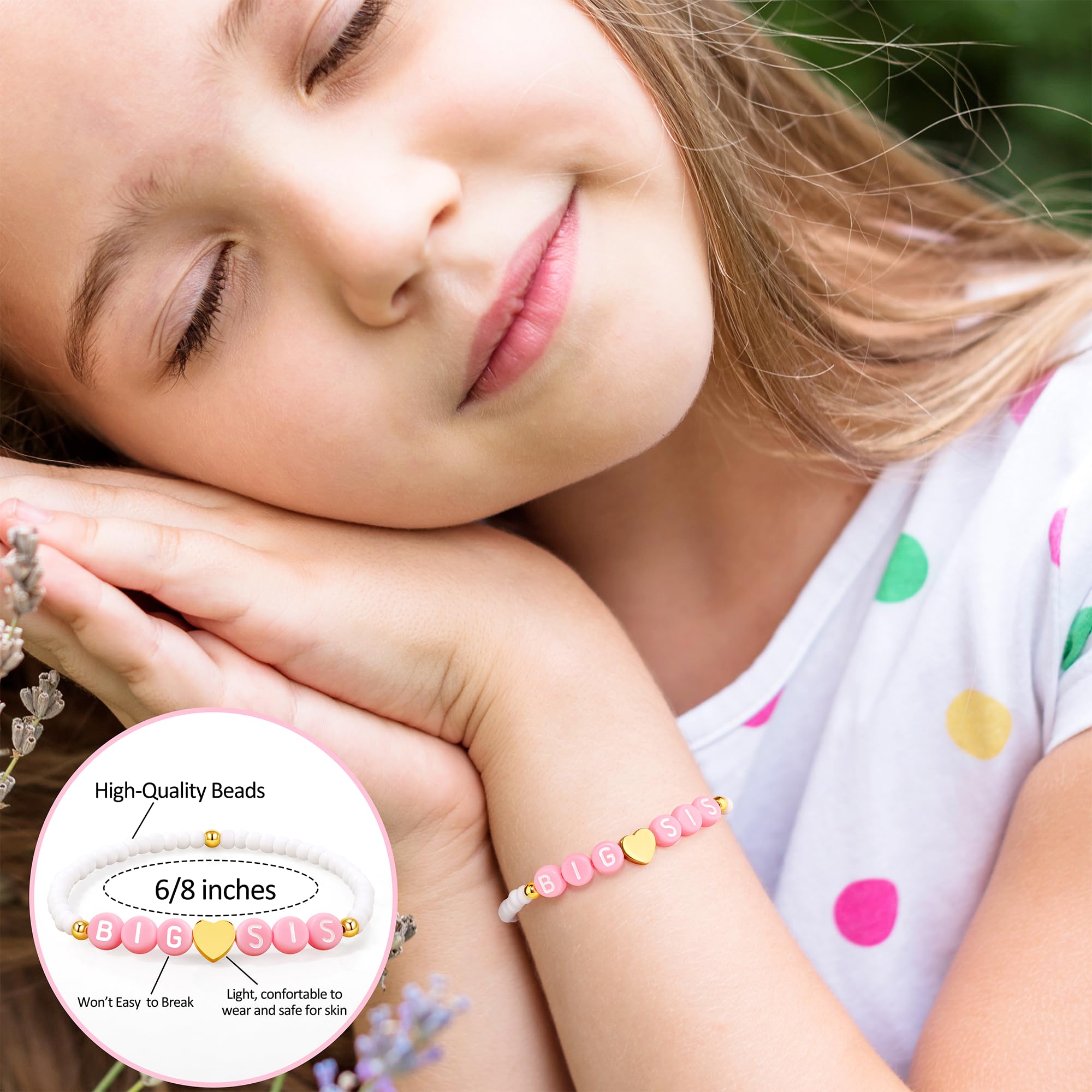 Pulsera JTENGTOP con tarjeta, regalo significativo para hermanas.
