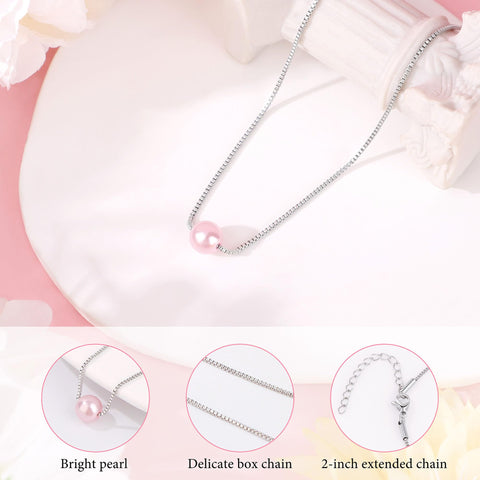 Collar de perlas JTENGTOP, regalo elegante para ocasiones especiales.