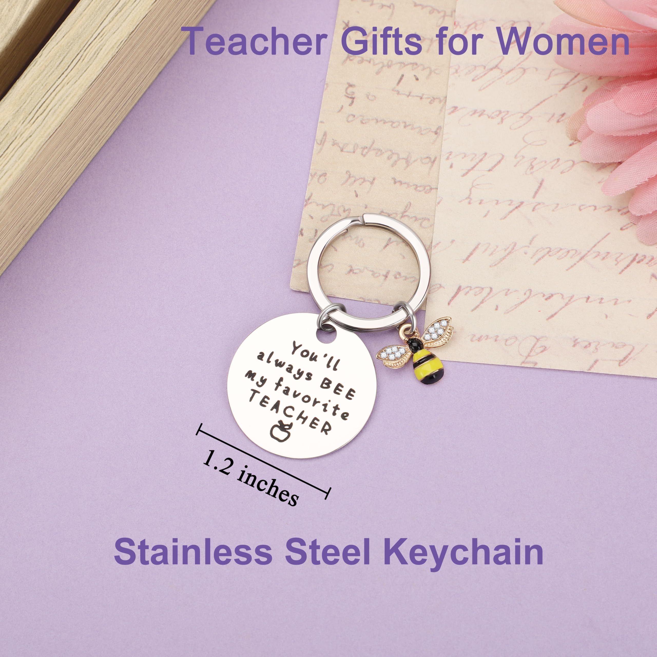 Tarjeta de agradecimiento JTENGTOP, diseño para maestras con espacio para personalizar.