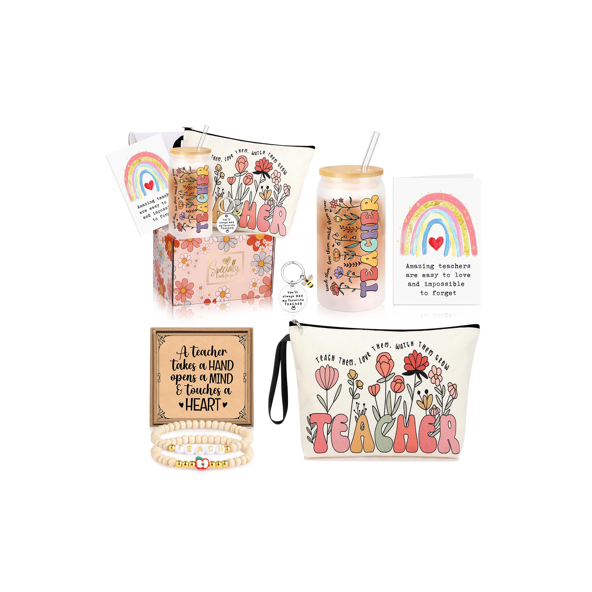 Vaso de cristal JTENGTOP 16 oz con tapa y pajilla, ideal para bebidas diarias.