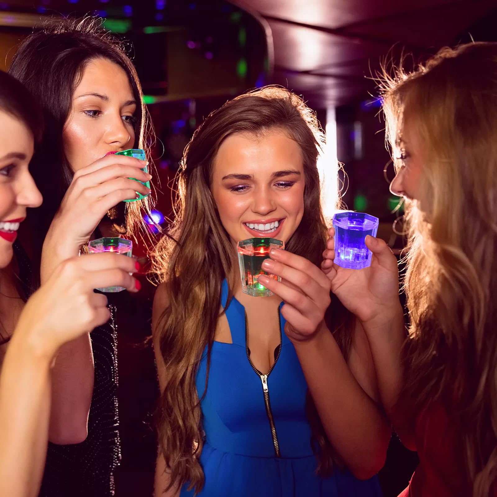 Vaso JTWKING con destellos para crear ambiente festivo