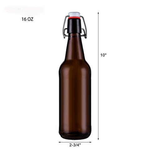 Jucoan: cierre hermético para conservar bebidas en botella ámbar.