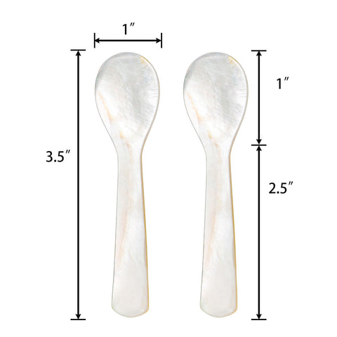 Cucharas Jucoan caviar perla copa 3-5 pulgadas, ideal para porciones.