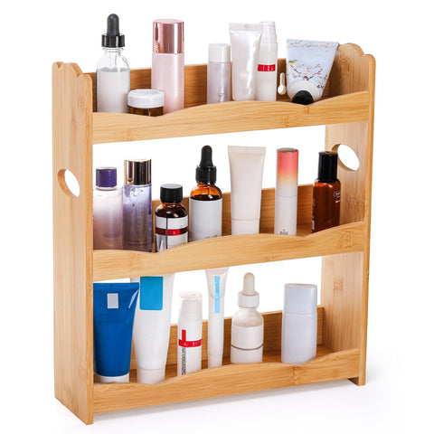 Jucoan estante de bambú para pared, ahorro de espacio en cocina y baño.