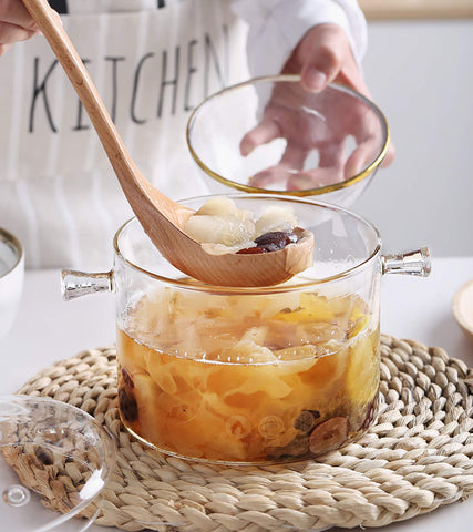 Jucoan olla vidrio 1.5L fragancia navideña suave para casa.