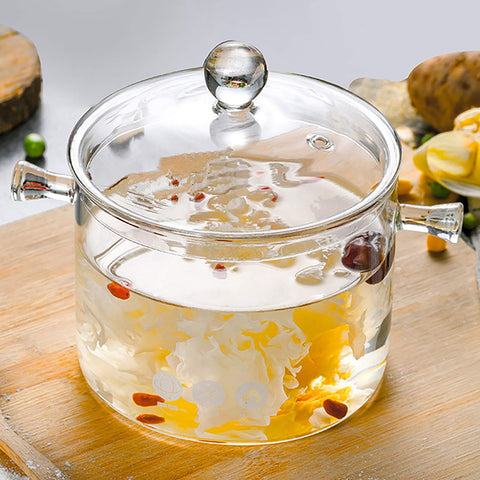 Jucoan olla vidrio 1.5L uso leche y purés para bebé.