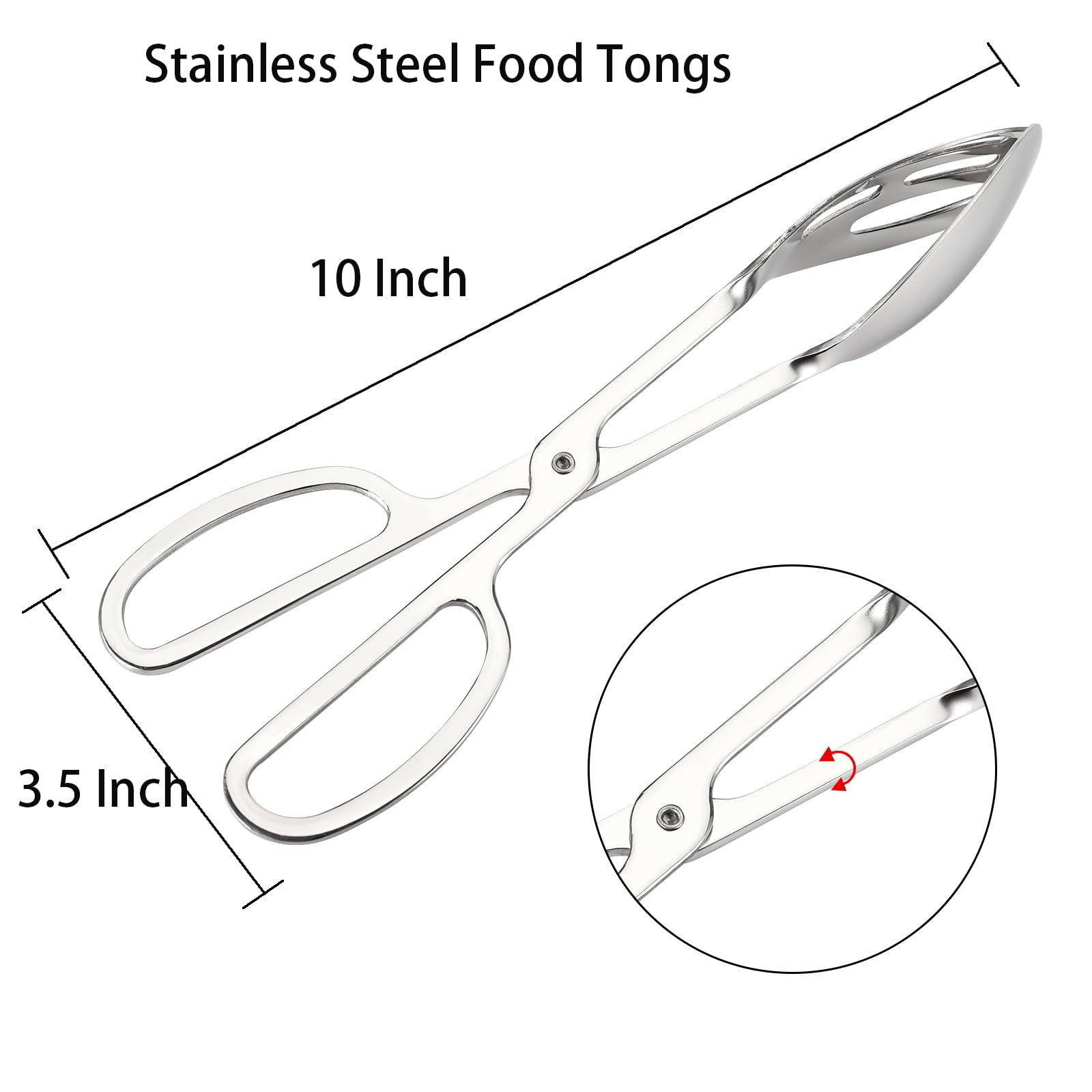 Pinzas Jucoan con diseño de tijera para ensaladas
