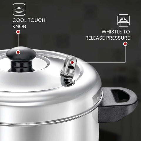 Asas de enfriamiento permanente del cocedor Judge Prestige Idli para seguridad.