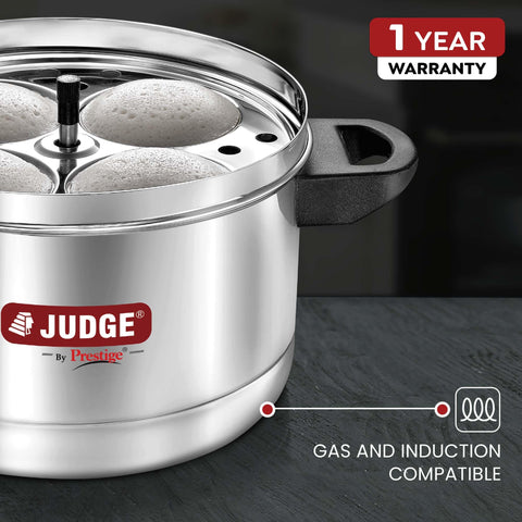 Uso diario del cocedor Judge Prestige Idli para porciones consistentes.