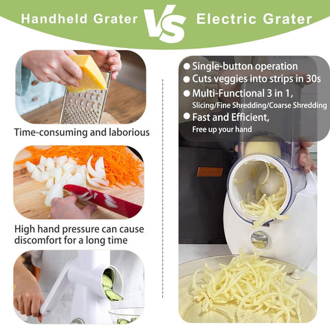 Verduras ralladas finas con JueRum, para ensaladas y guarniciones.