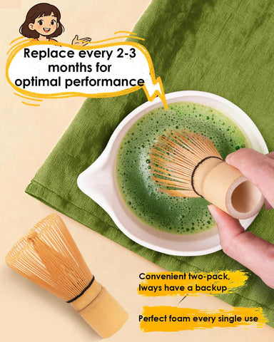 Chashaku JUL WIND, pala de bambú para dosificar matcha.