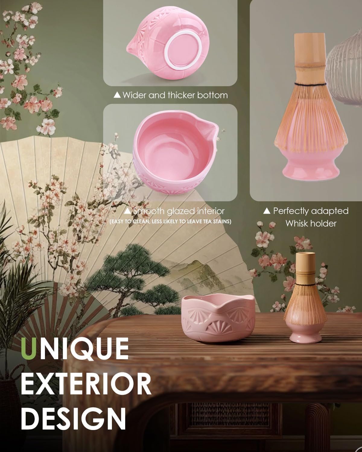 JUL WIND chashaku de bambú, dosifica el matcha con precisión