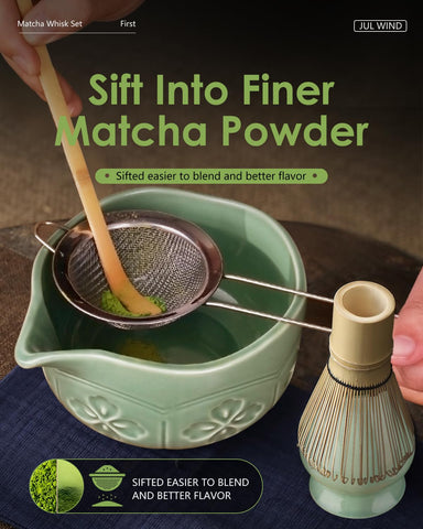 JUL WIND cuchara medidora para porciones precisas de matcha