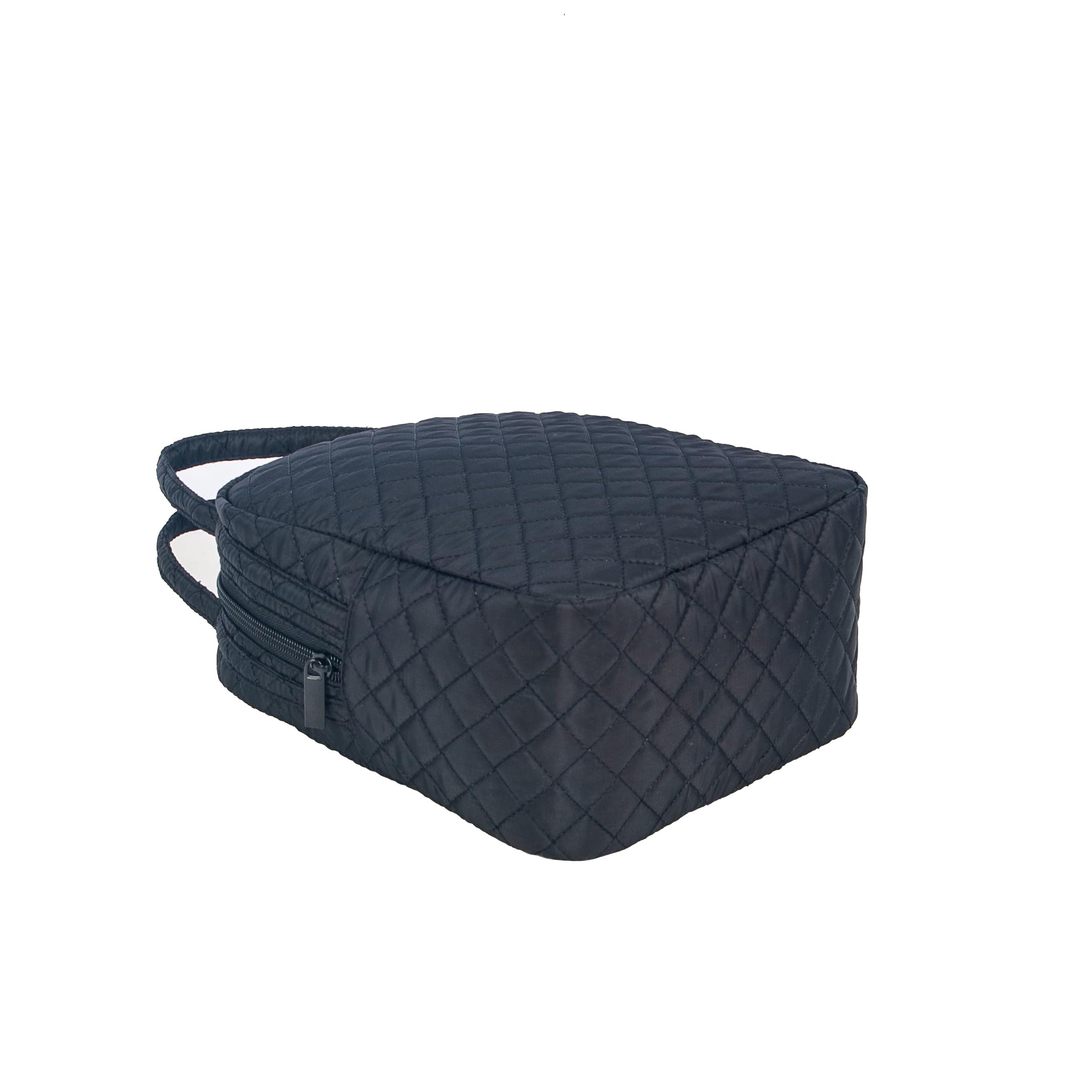 Exterior de nailon acolchado, ligero y duradero.