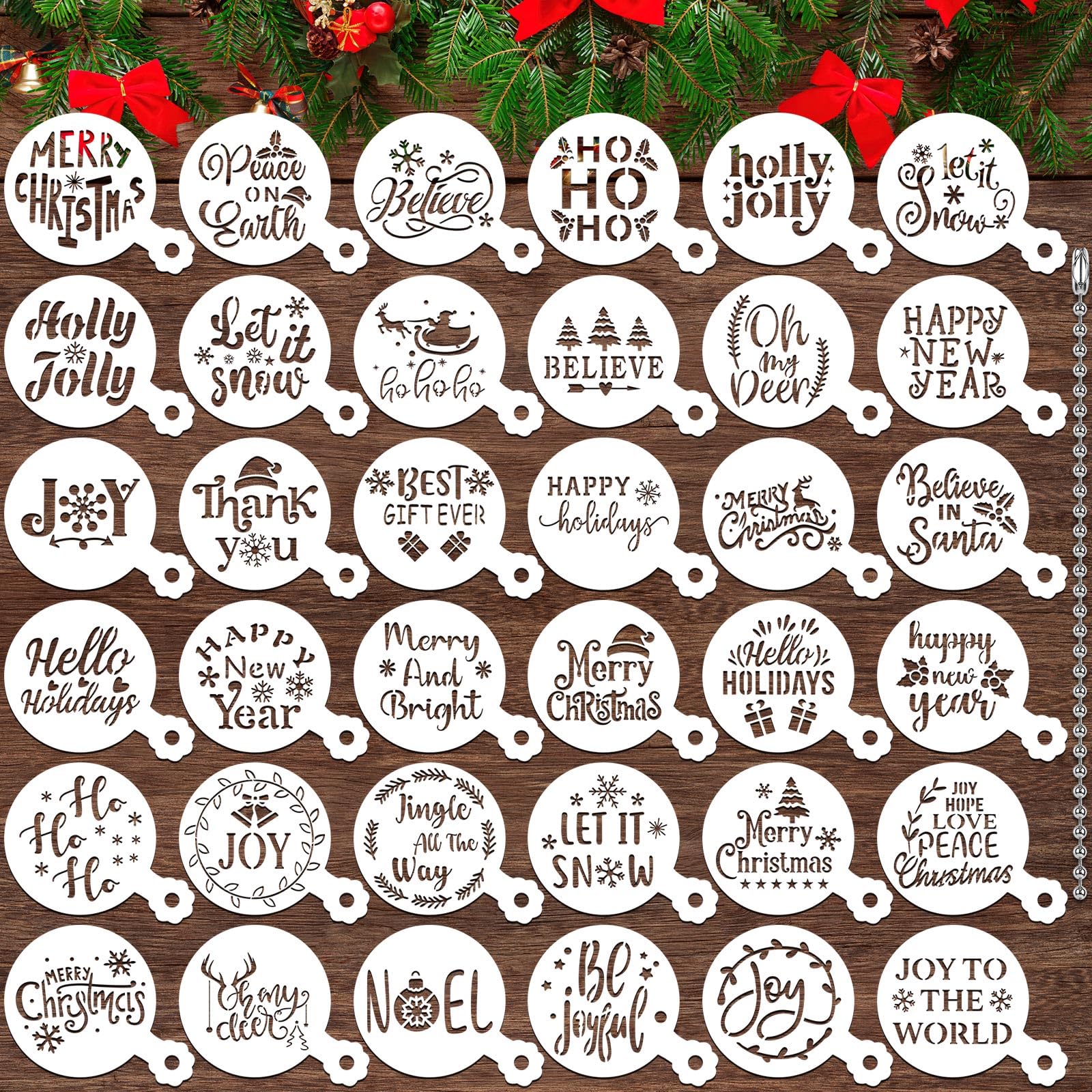 JULBEAR 36 plantillas navidad para galletas, decoración rápida y festiva